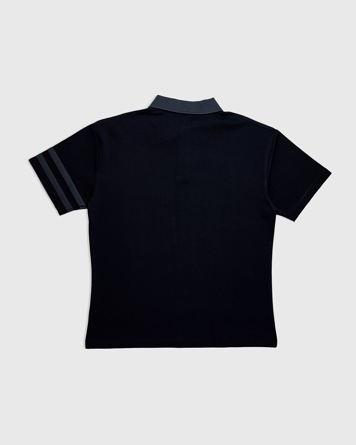 Contrast Collar Polo T-Shirt - Black/Grey