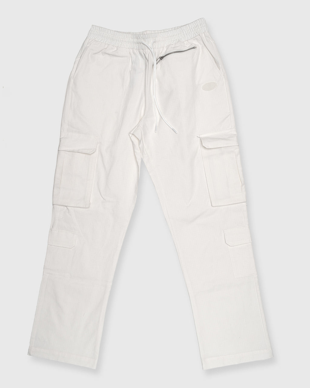 بنطلون  كارجو جانبي كلاسيكي - أبيض