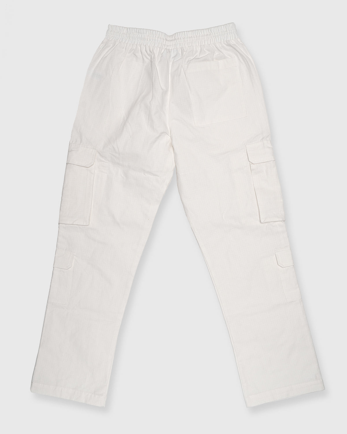 بنطلون  كارجو جانبي كلاسيكي - أبيض