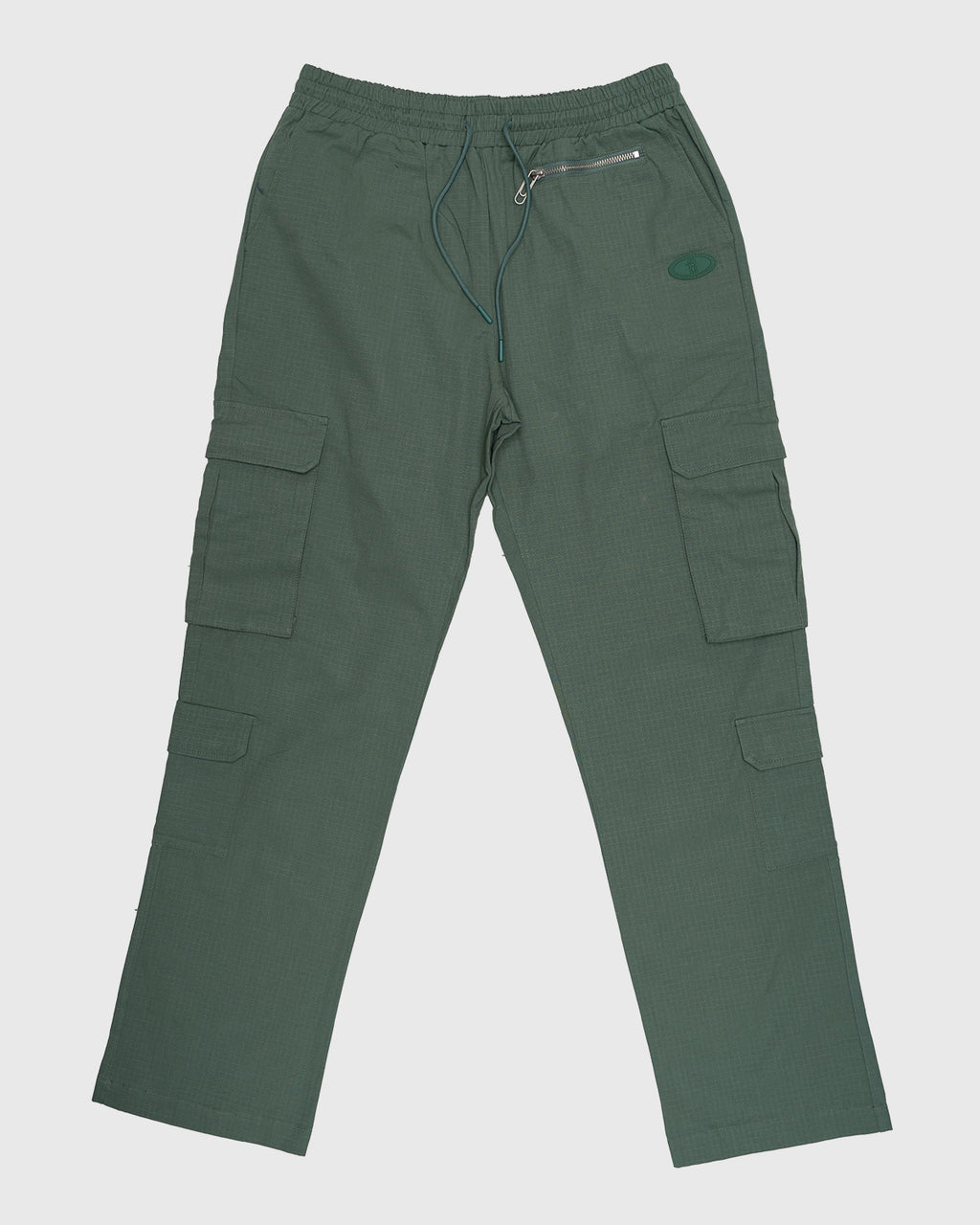 بنطلون  كارجو جانبي كلاسيكي - أخضر
