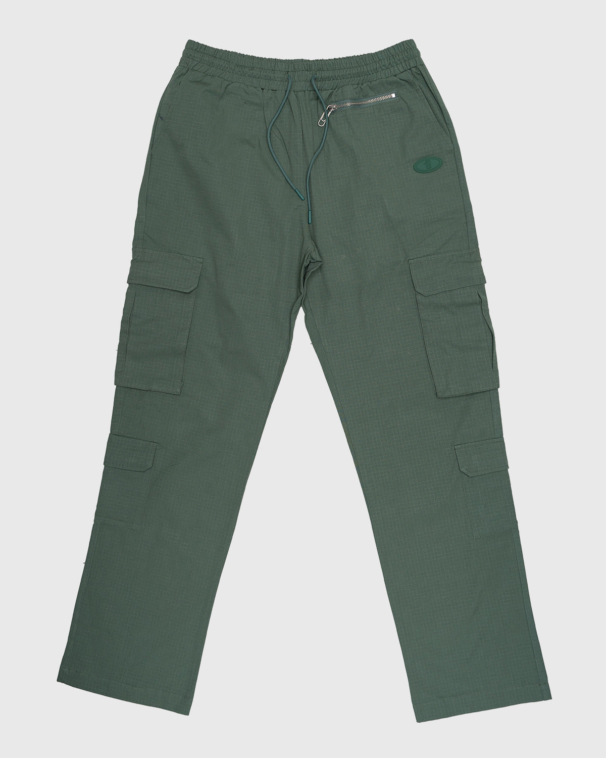بنطلون  كارجو جانبي كلاسيكي - أخضر