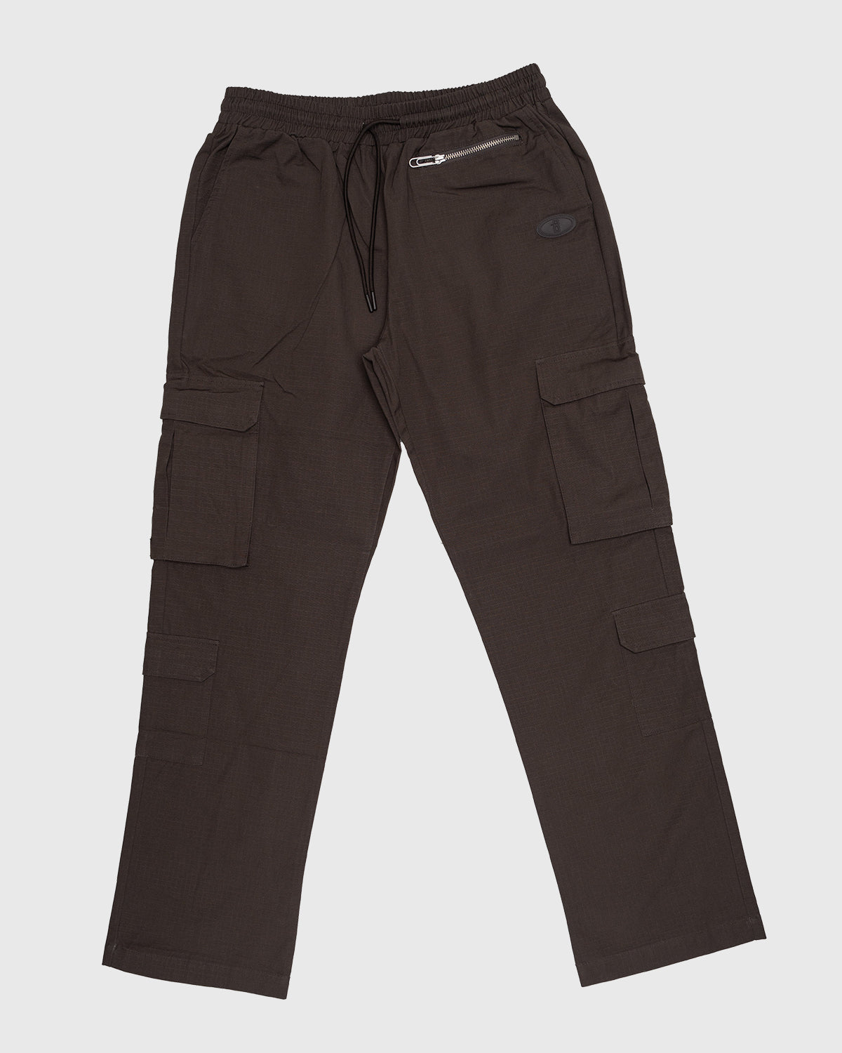 بنطلون  كارجو جانبي كلاسيكي - رمادي