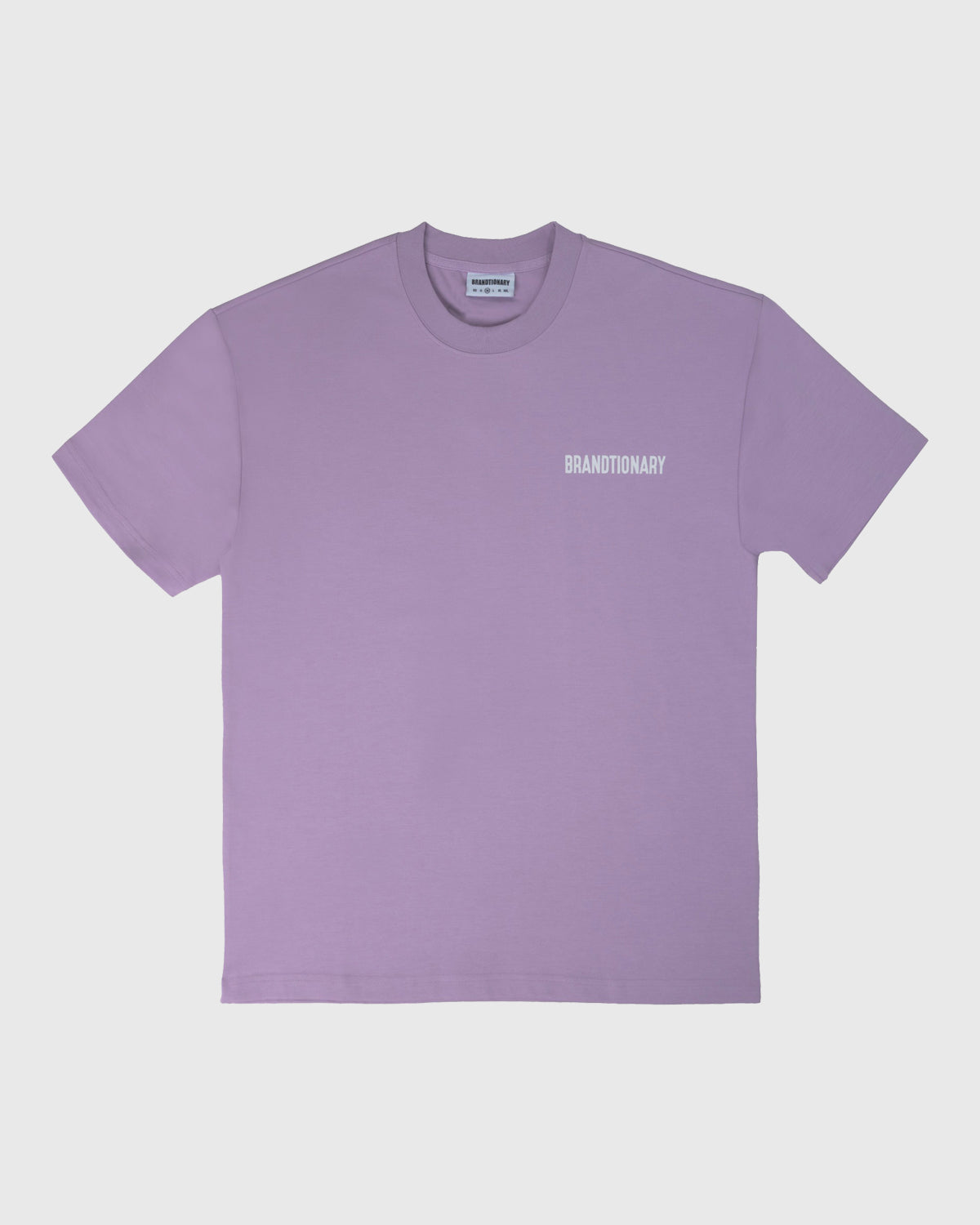 BRANDTIONARY Classic Diagonal Embroidery T-Shirt - Lavender