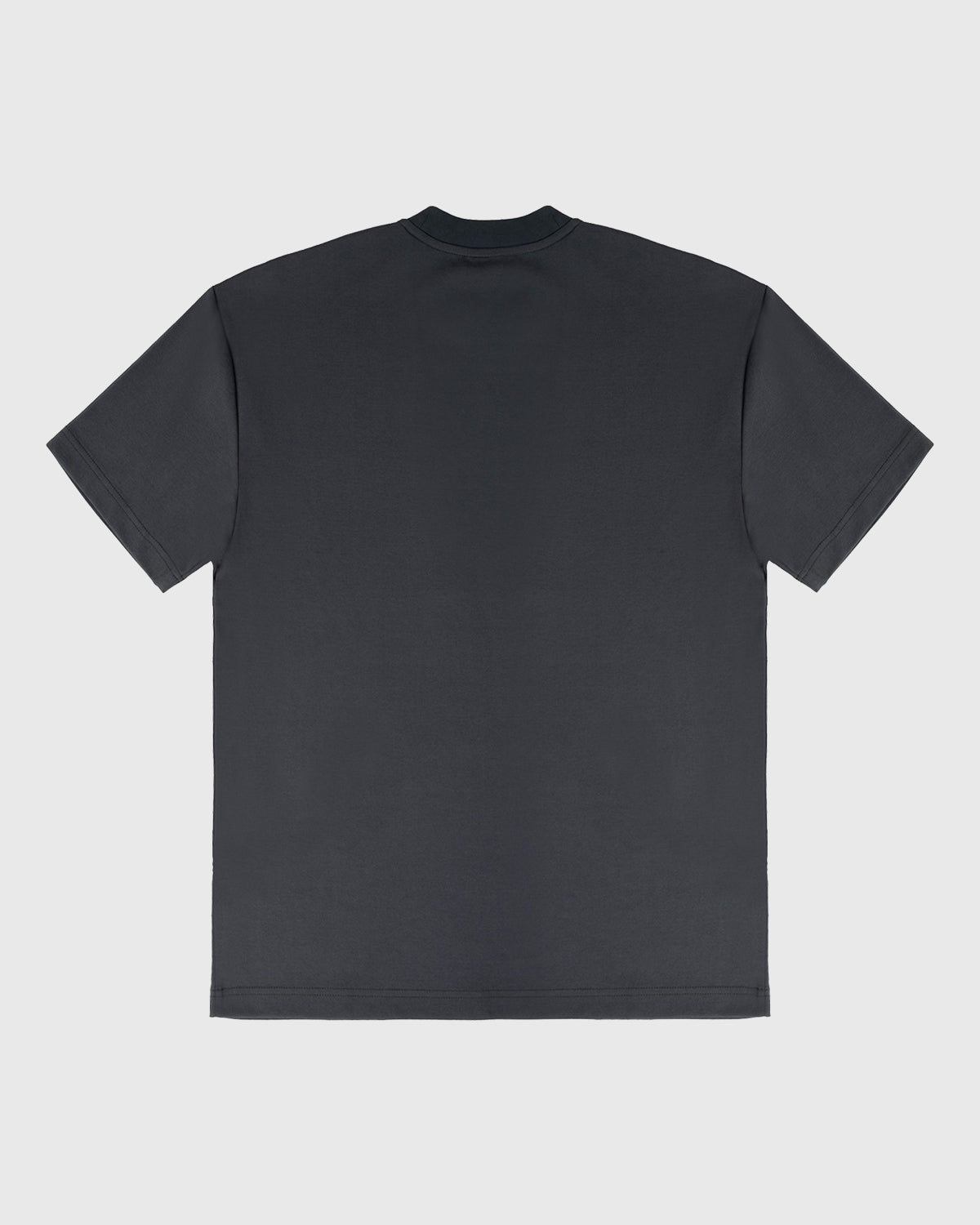 BRANDTIONARY Classic Diagonal Embroidery T-Shirt - Dark Grey