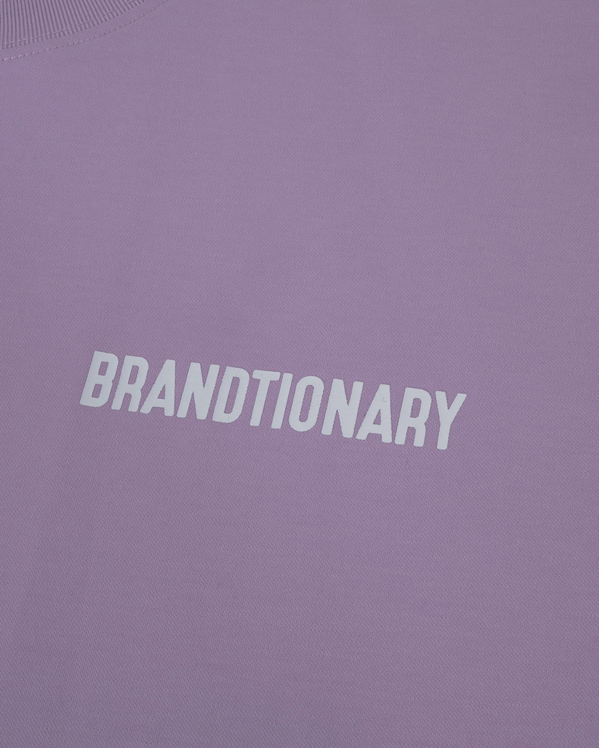 تيشيرت BRANDTIONARY كلاسيك تطريز قطري - لافندر