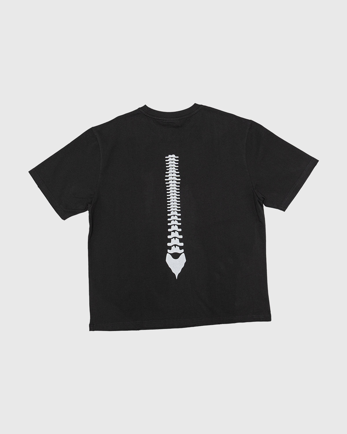 تيشرت تشريح الهيكل العظمي - أسود فن طبي