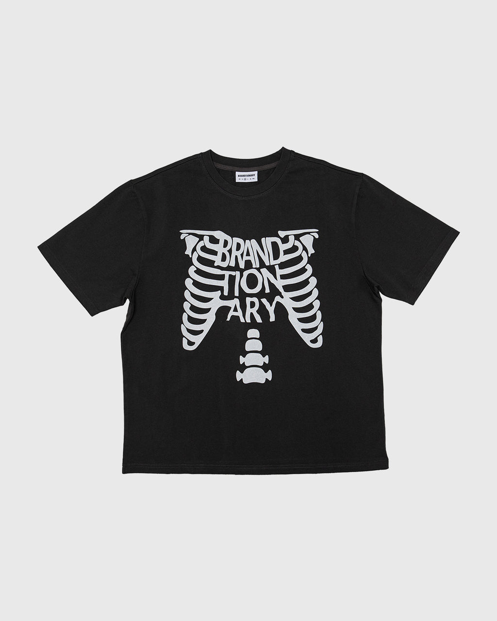 تيشرت تشريح الهيكل العظمي - أسود فن طبي