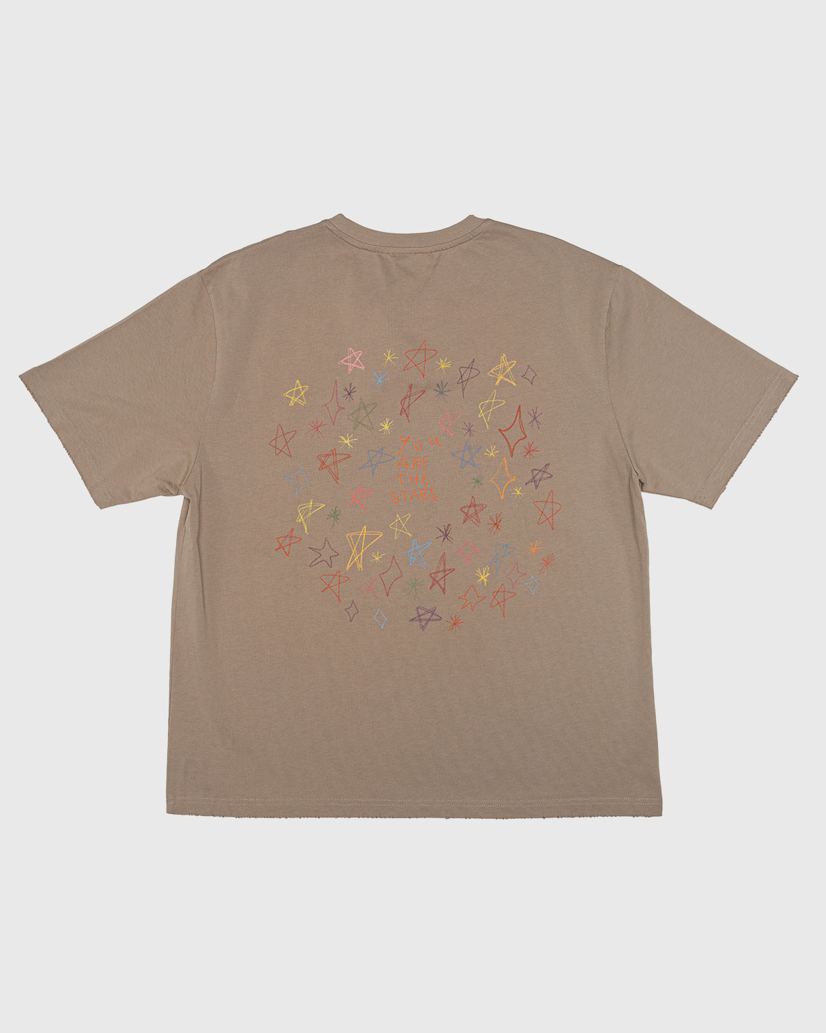 Cosmic Galaxy Stars T-Shirt - Beige