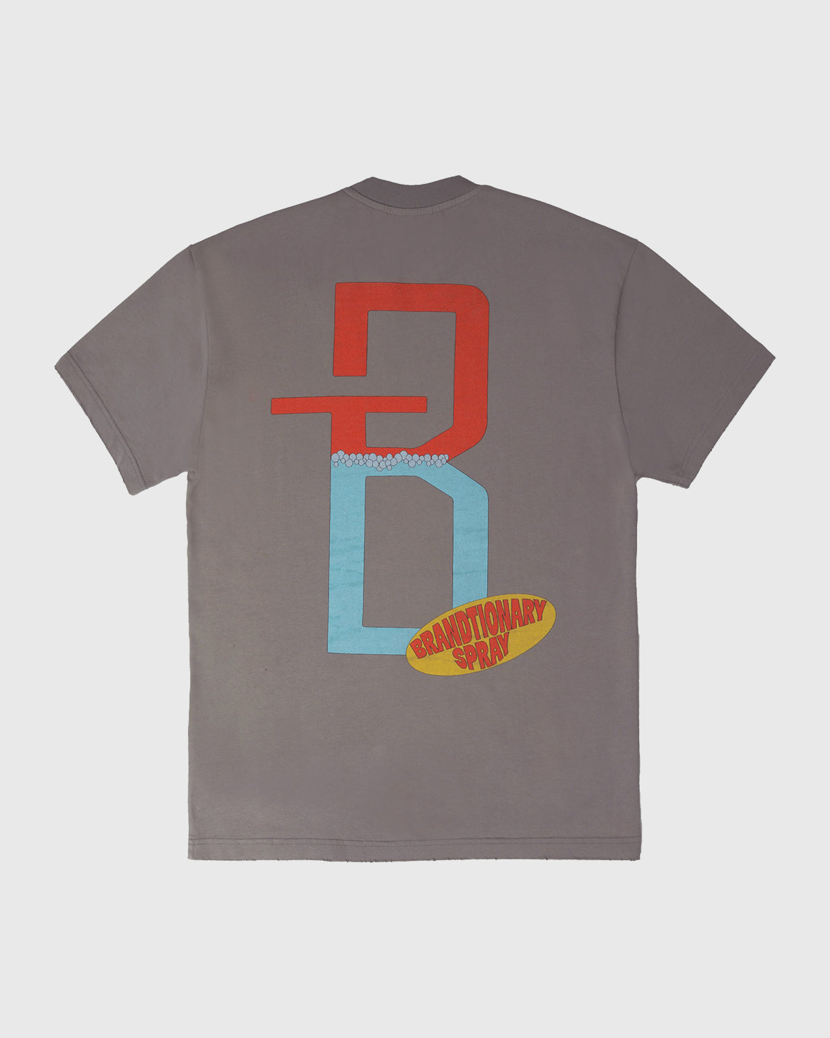 BRANDTIONARY Spray Paint Art T-Shirt - Grey