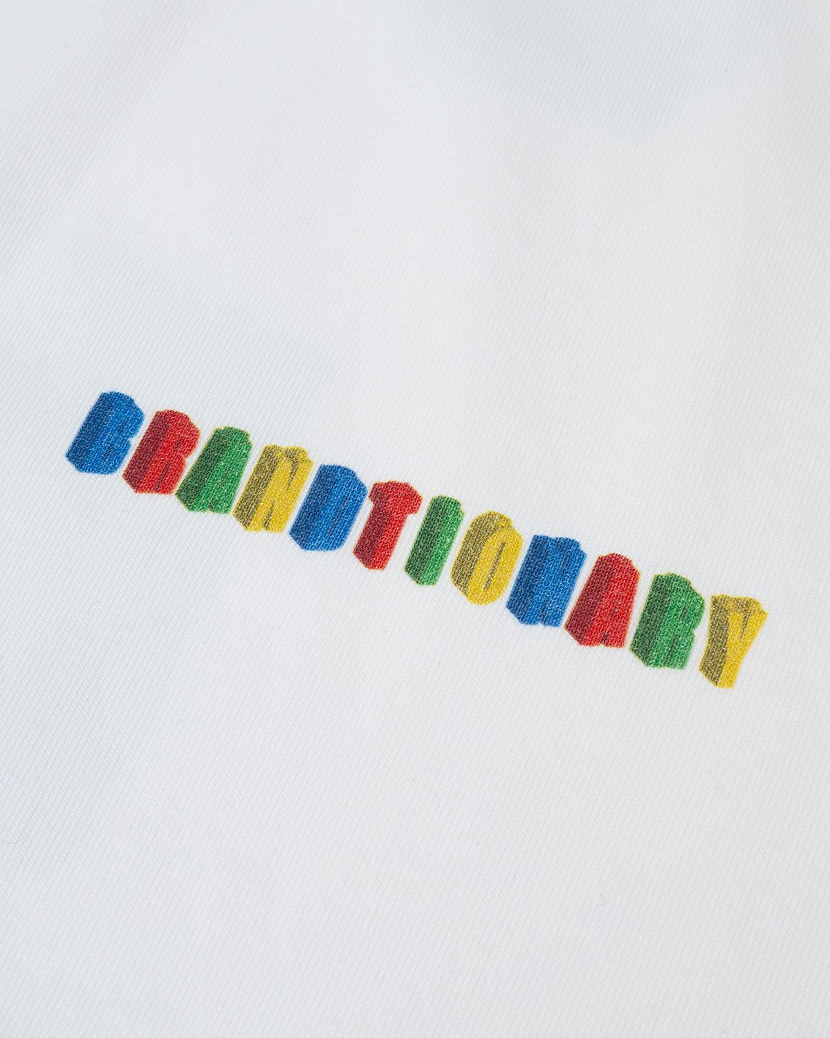 BRANDTIONARY 3D Puzzle Blocks T-Shirt - White