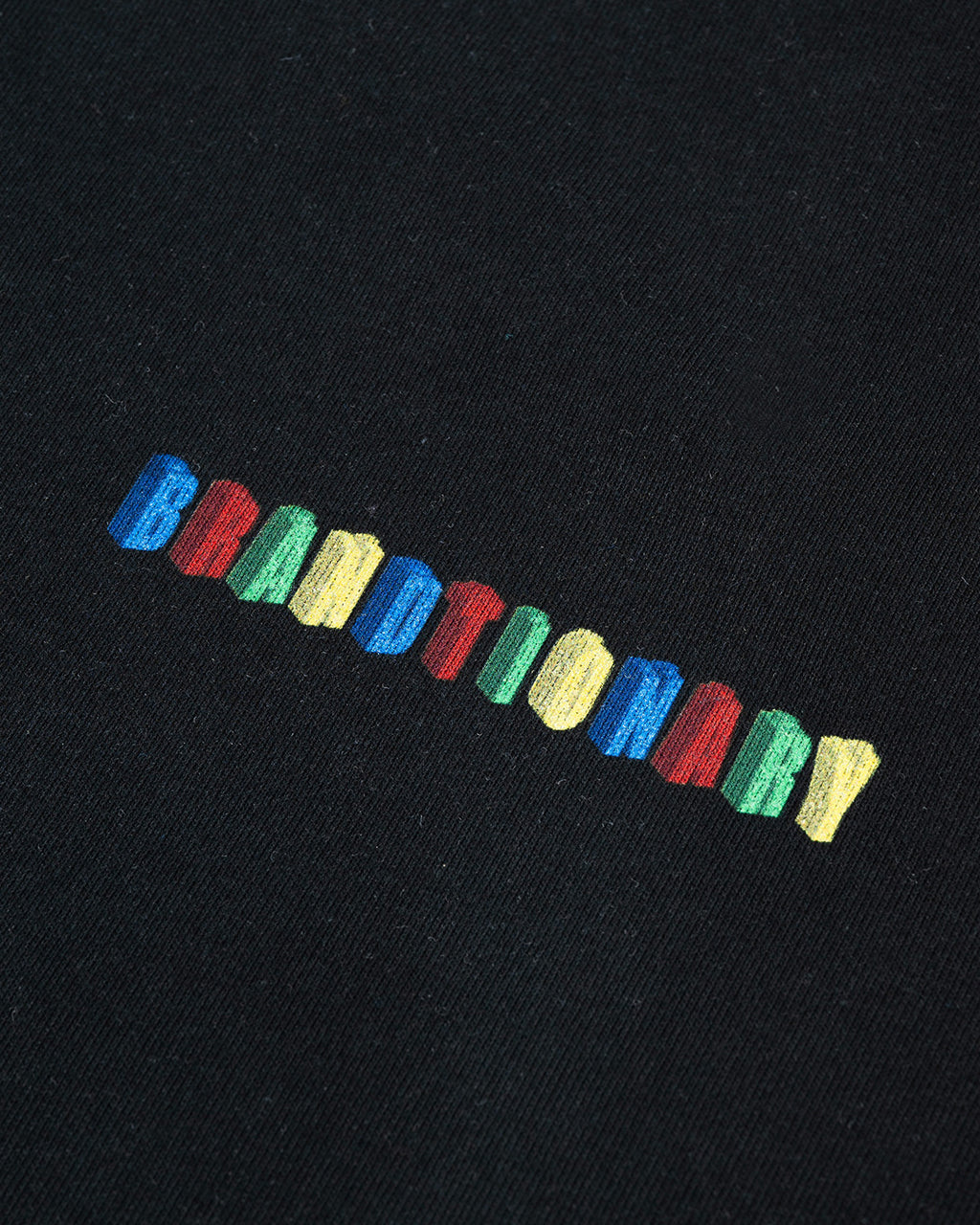 تيشيرت BRANDTIONARY مكعبات البازل ثلاثية الأبعاد - أسود