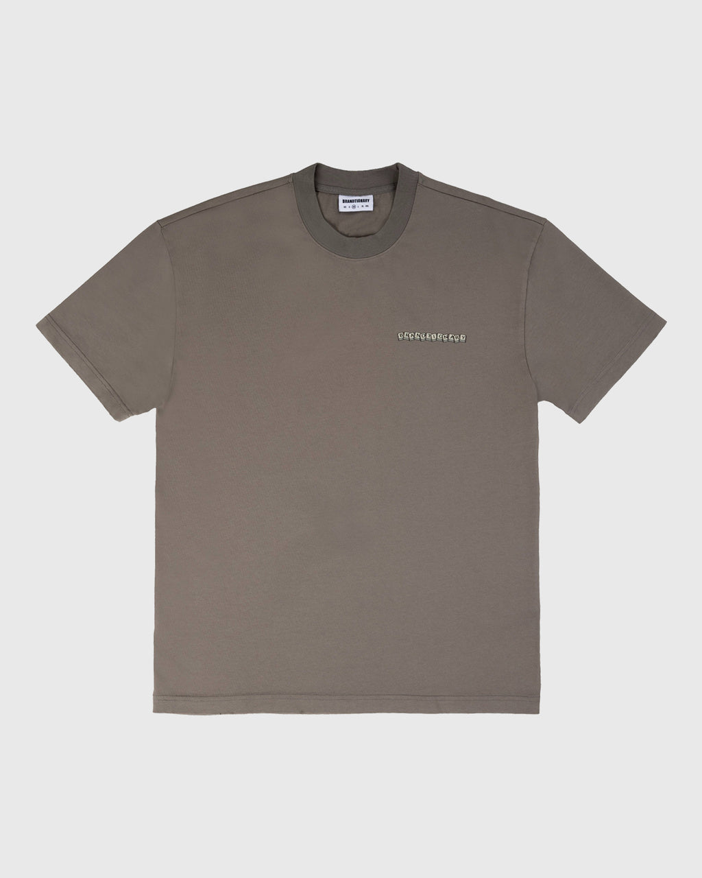 تيشيرت BRANDTIONARY تقني ريترو لوحة المفاتيح - رمادي