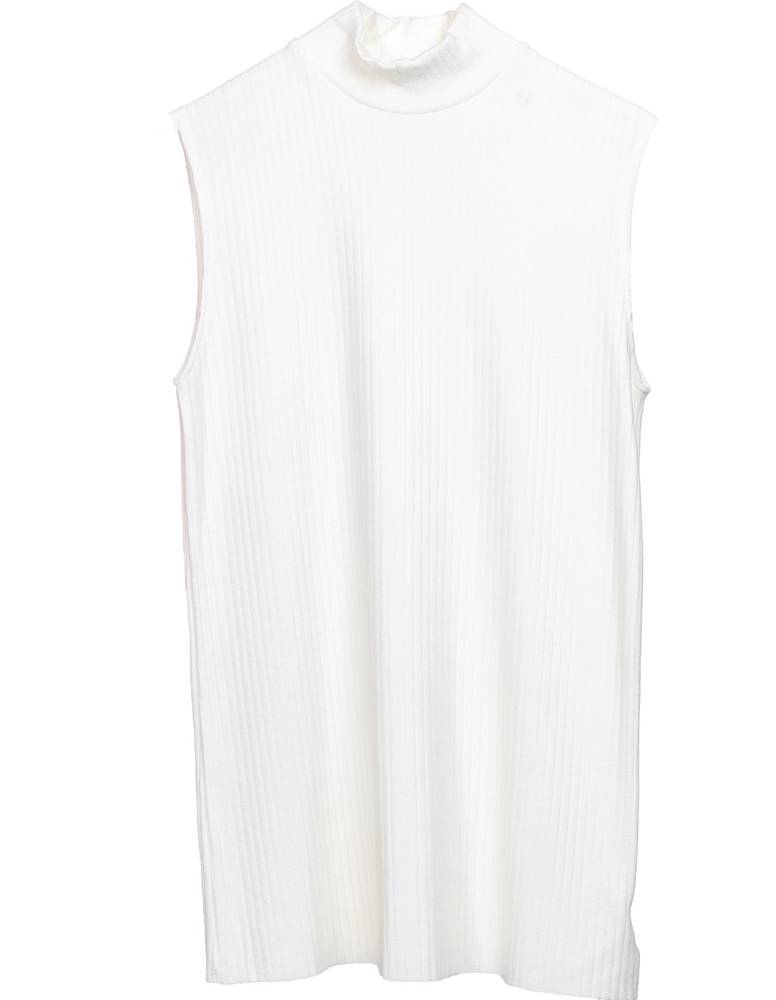 Women Top High-neck White