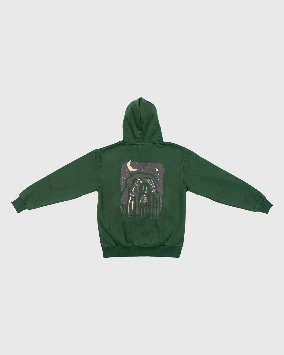 Raby Graphic Hoodie - Dark Green