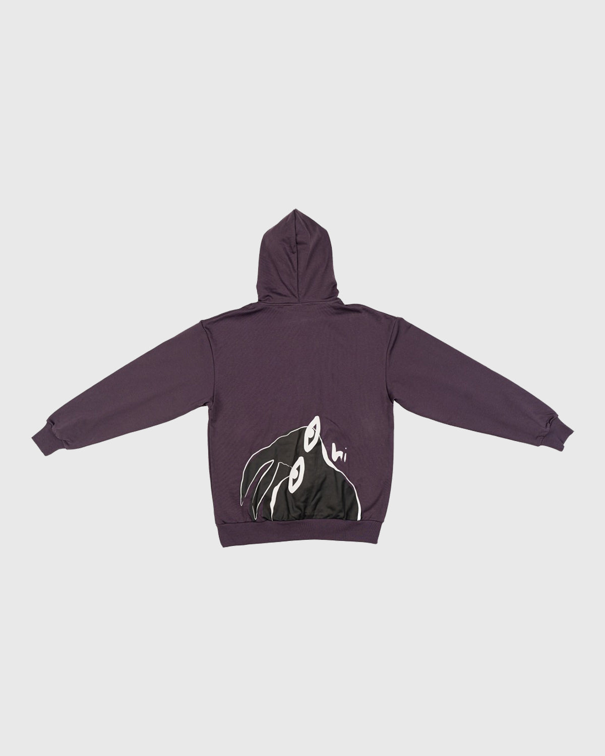 Raby Graphic Hoodie - Dark Purple