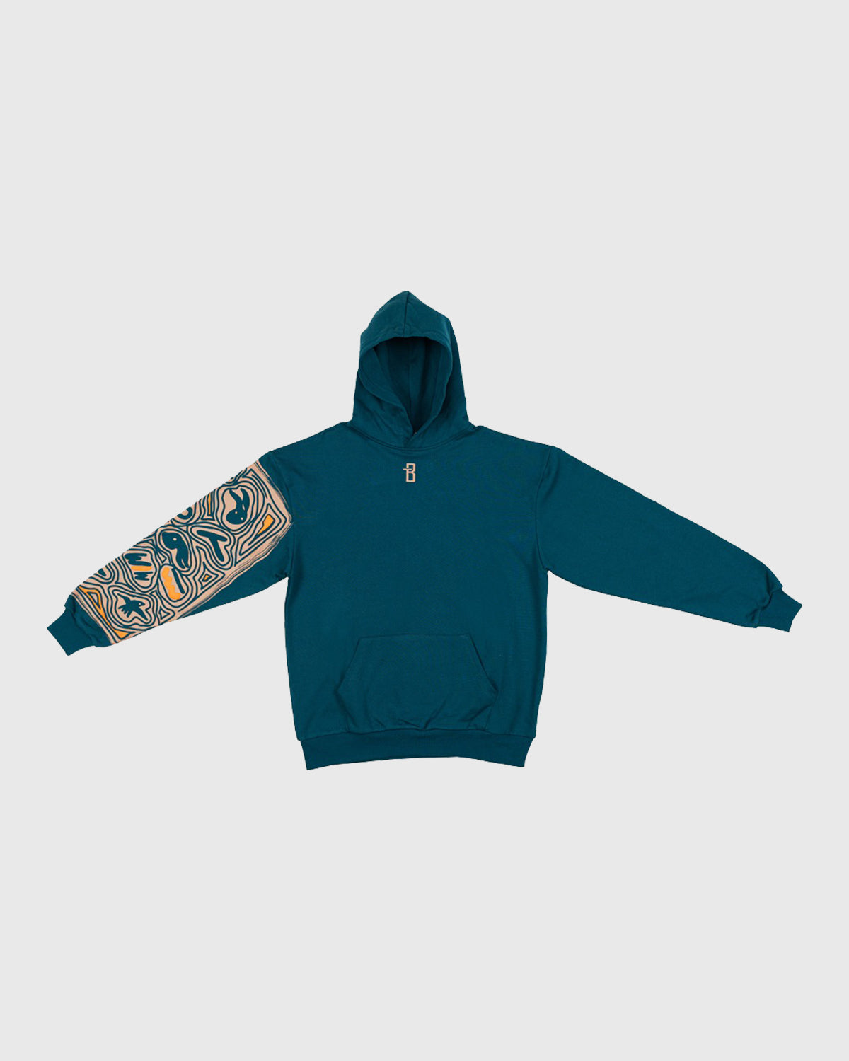 جاكيت  أنوراك بجيب الكنغر - أخضر غابات