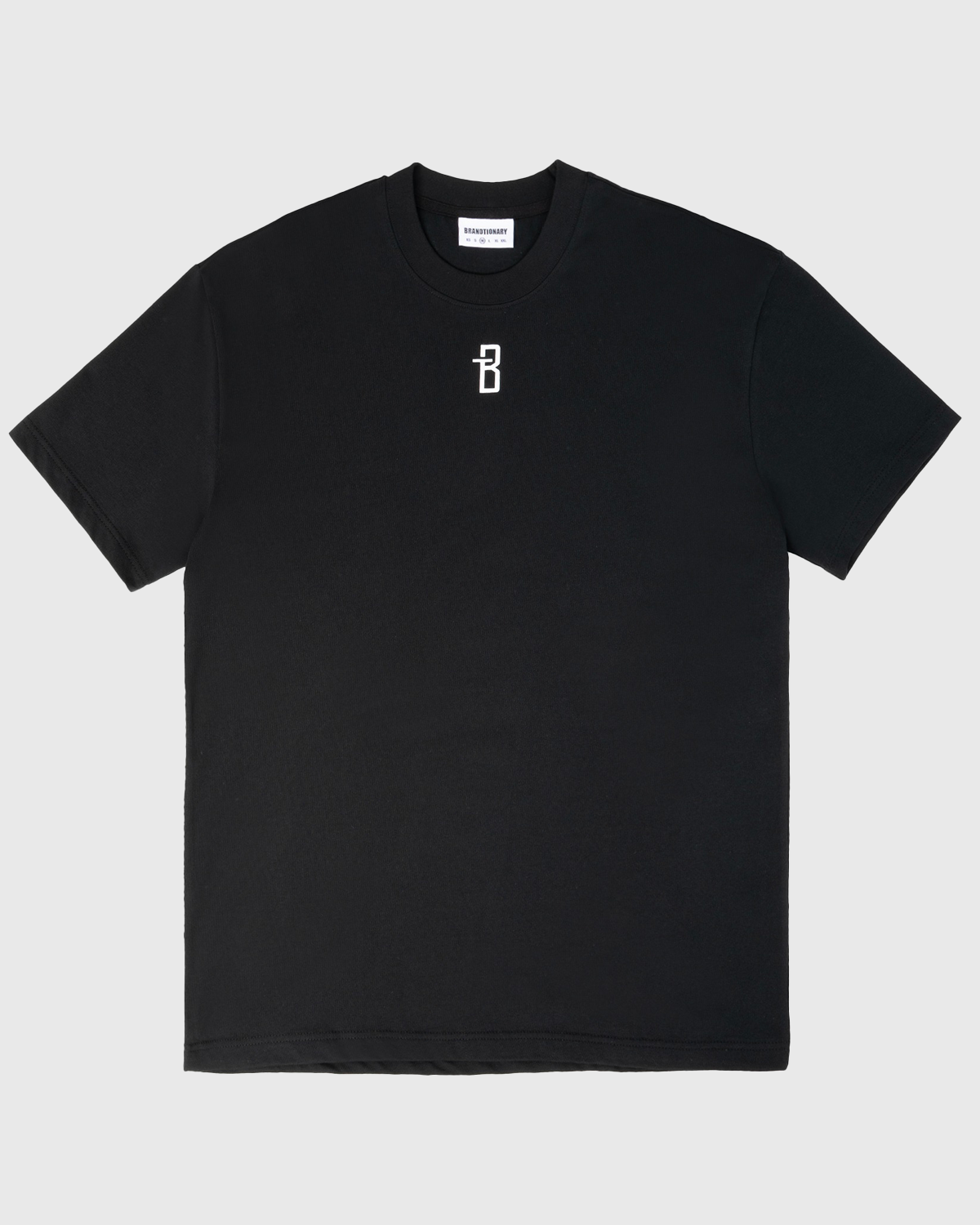 BRANDTIONARY Classic Chest Embroidery T-Shirt - Black