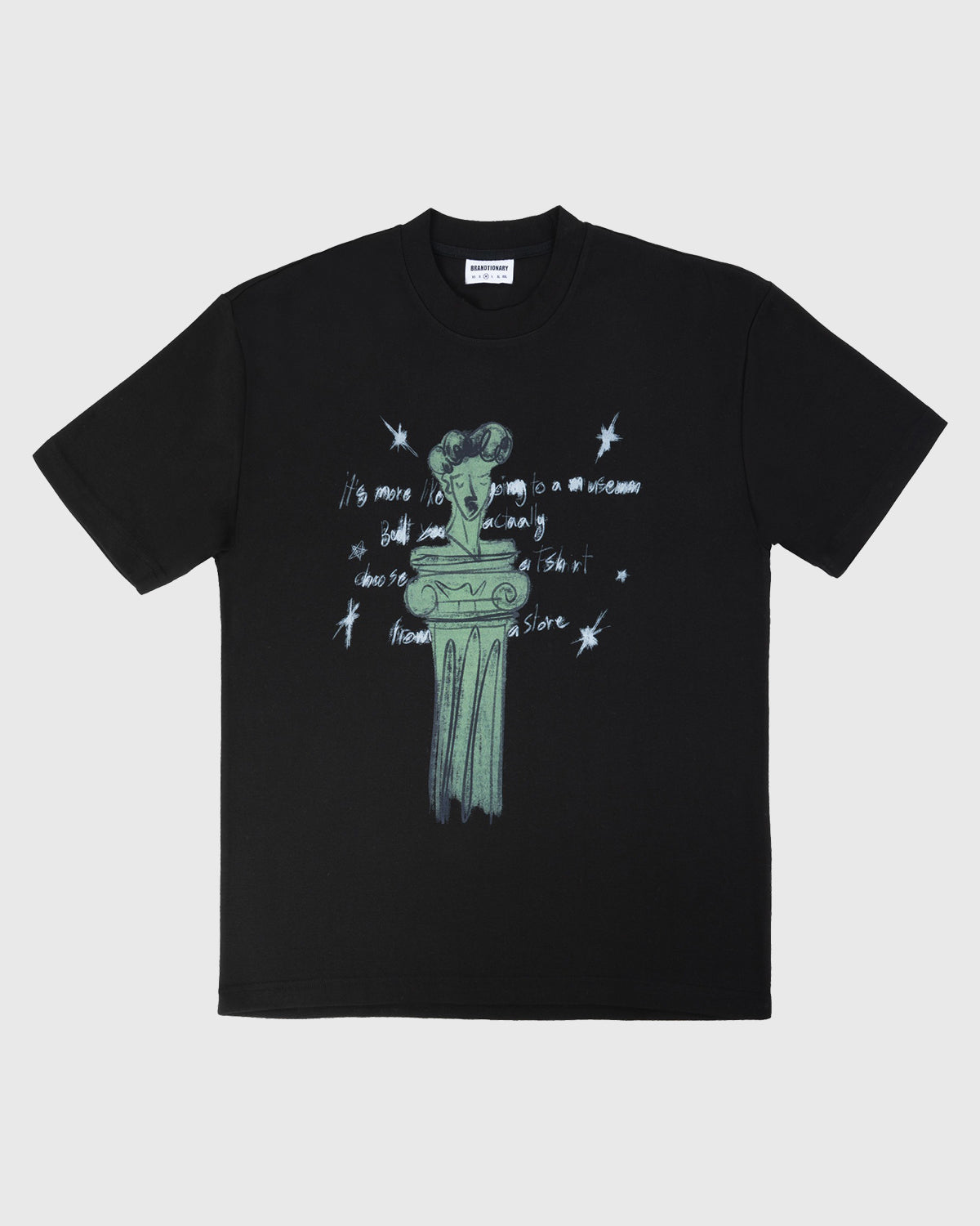 تيشيرت  بيان رمز المكانة - أسود