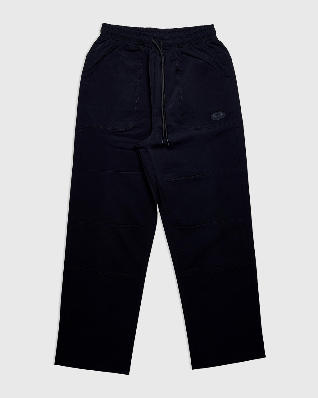 بنطلون مريح منسوج - أسود