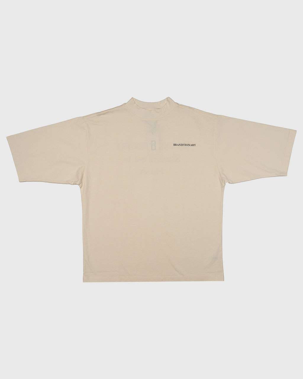 تيشيرت  فن الرش ثنائي اللون - بني فاتح