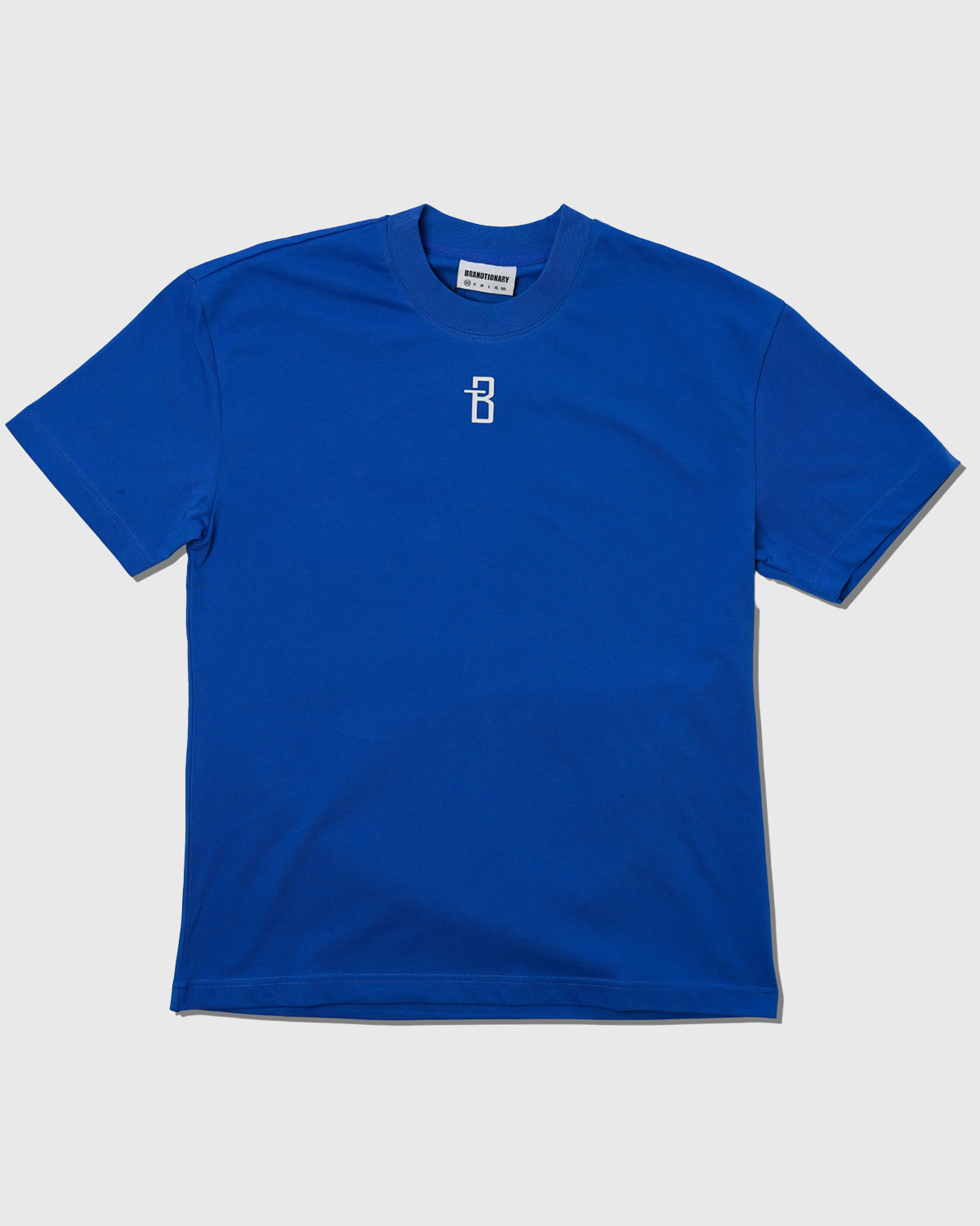 تيشيرت BRANDTIONARY كلاسيك تطريز الصدر - أزرق ملكي