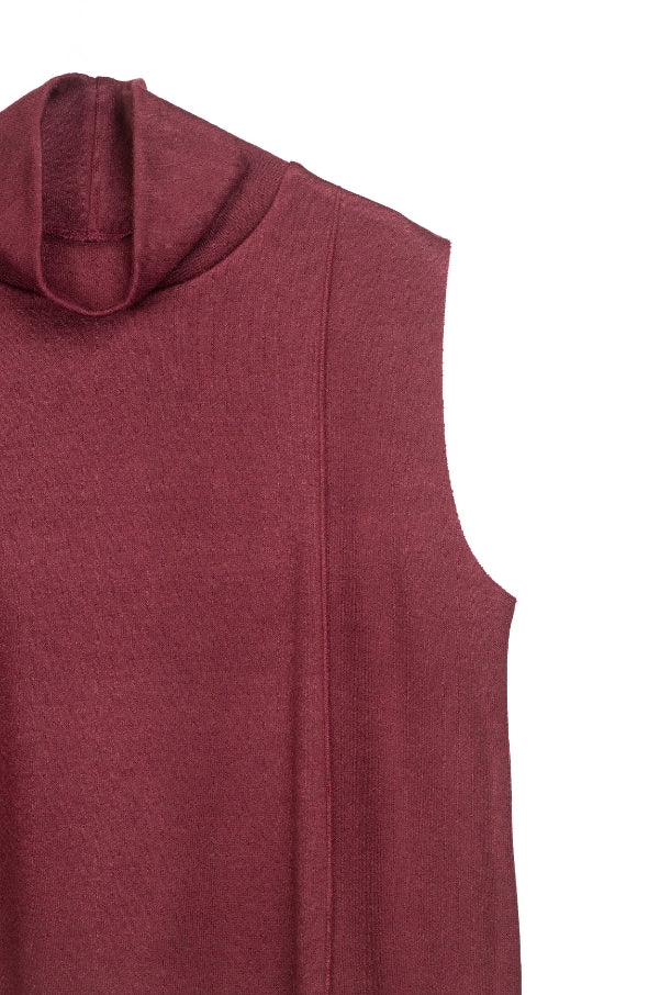 Women High-neck Set Burgundy