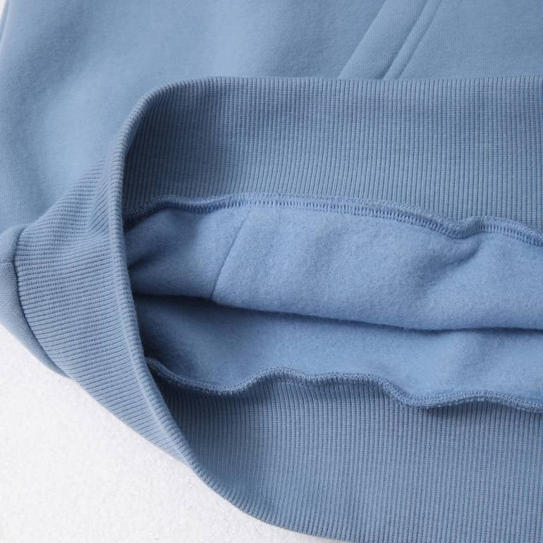 هودي أزرق مطبوع BRANDTIONARY مع غطاء أزرق فاتح