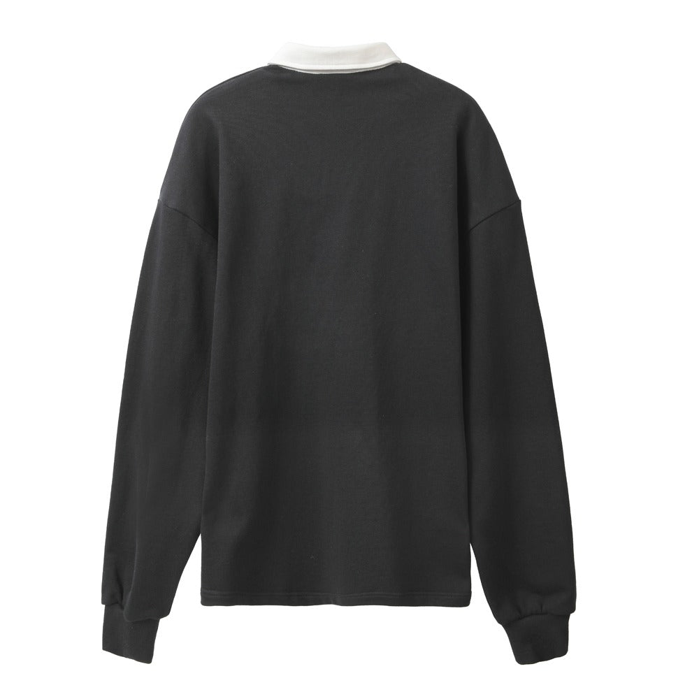 Classic Black Sweatshirt Printed 1727 with Collar