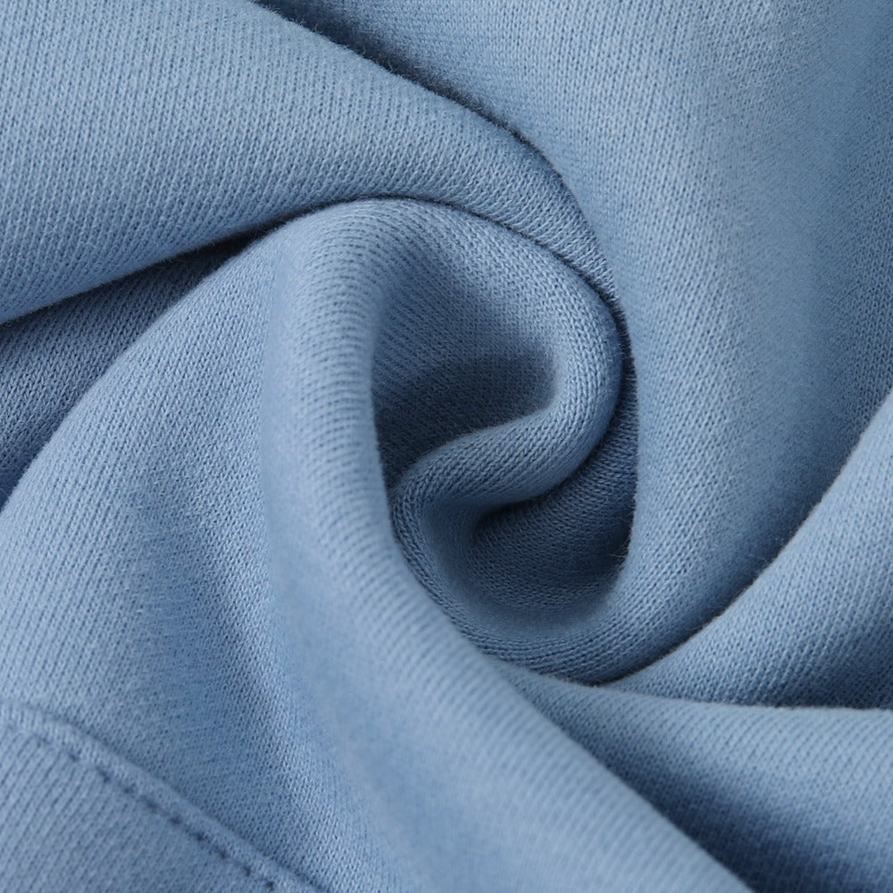 هودي أزرق مطبوع BRANDTIONARY مع غطاء أزرق فاتح