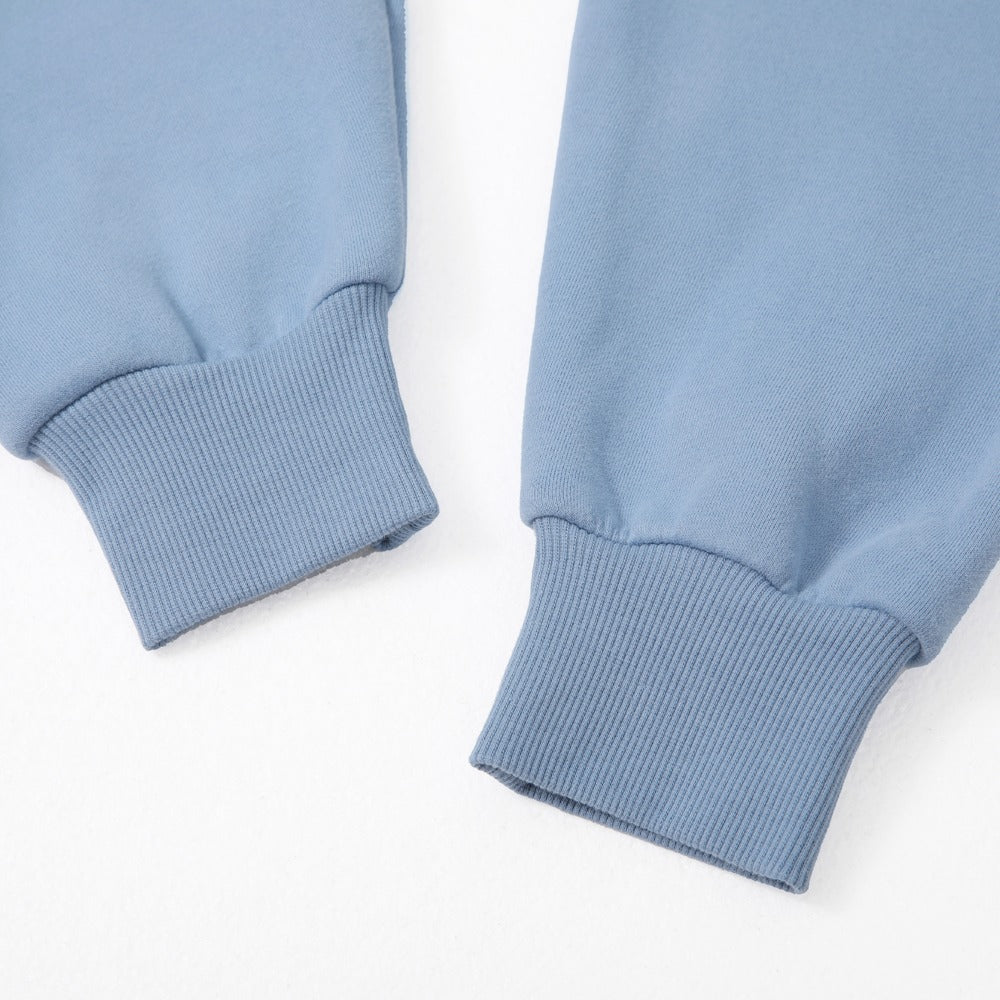 هودي أزرق مطبوع BRANDTIONARY مع غطاء أزرق فاتح